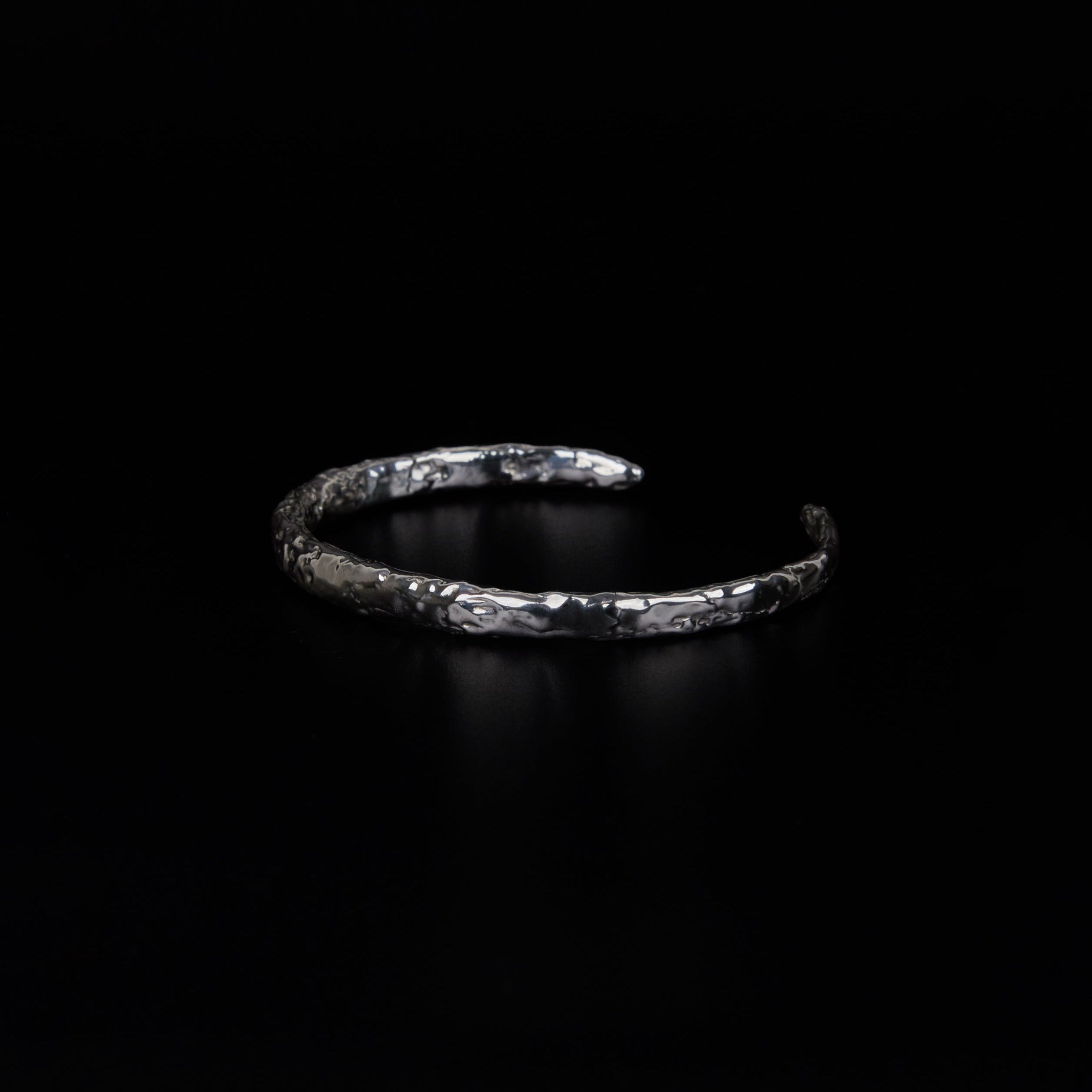 Ceremonia Distortion cuff bracelet sculpted silver